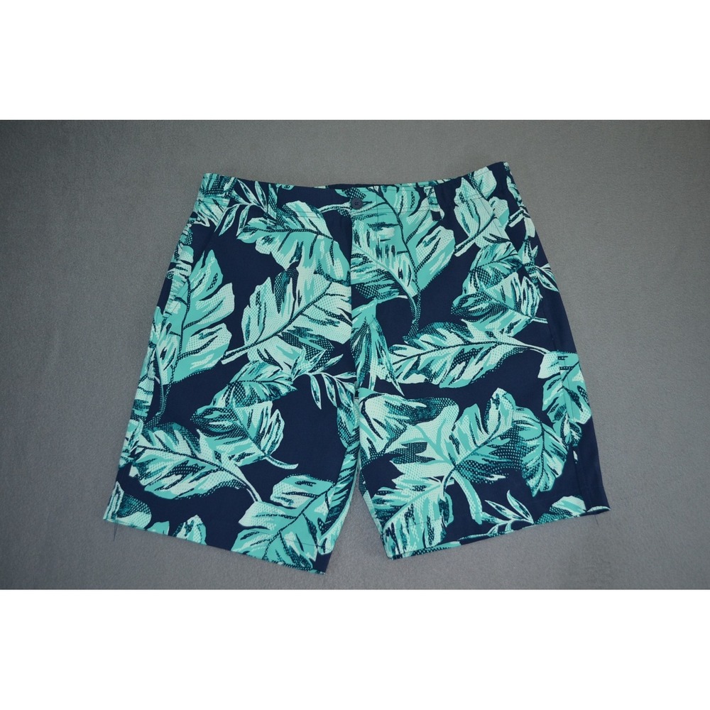Under Armour Mens 36 Flat Front 9 Inch Drive Storm Golf Shorts Floral 1370085